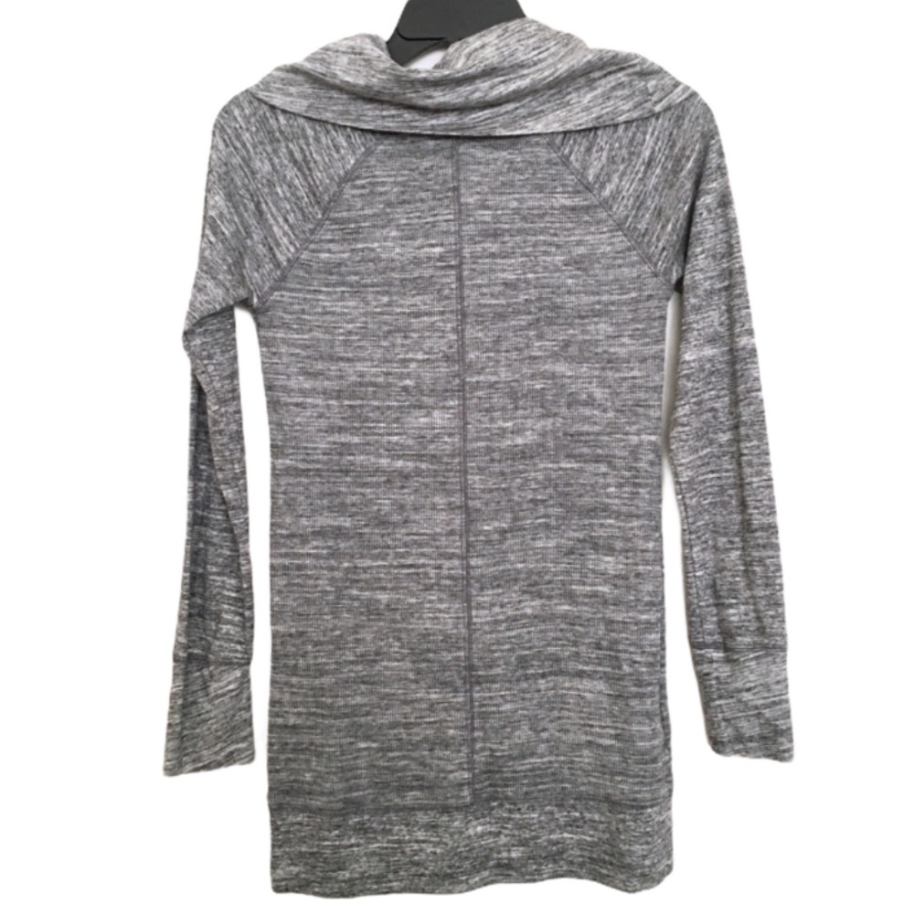 EDDIE BAUER Stine's Grey Waffle Cowl Neck Tunic Size Extra Small - Picture 9 of 10